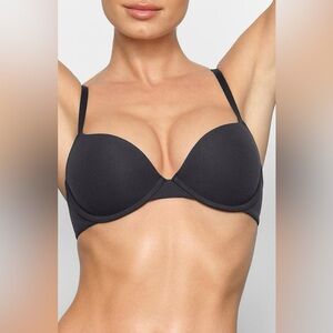 Skims Fits Everybody Push-Up Demi Bra, Onyx, 36DD underwire NWT​
